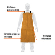 Protección para soldar, peto de carnaza, TRUPER