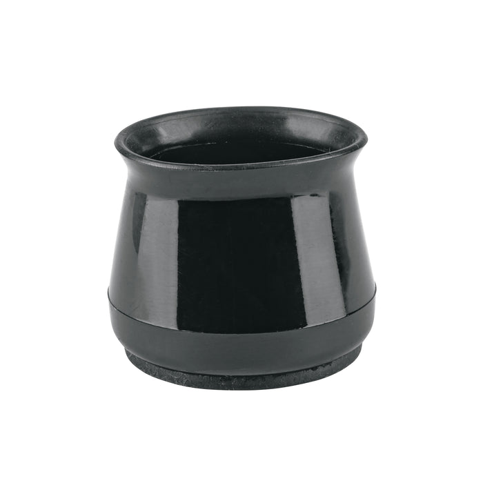 Caja con 24 protectores para patas de silla, negro