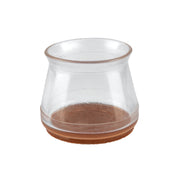 Caja con 24 protectores para patas de silla, transparente