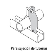 Abrazadera para perfil monocanal de 1', VOLTECK