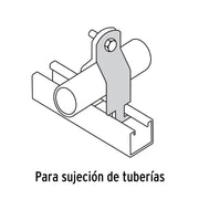 Abrazadera para perfil monocanal de 2', VOLTECK