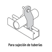 Abrazadera para perfil monocanal de 3/4', VOLTECK