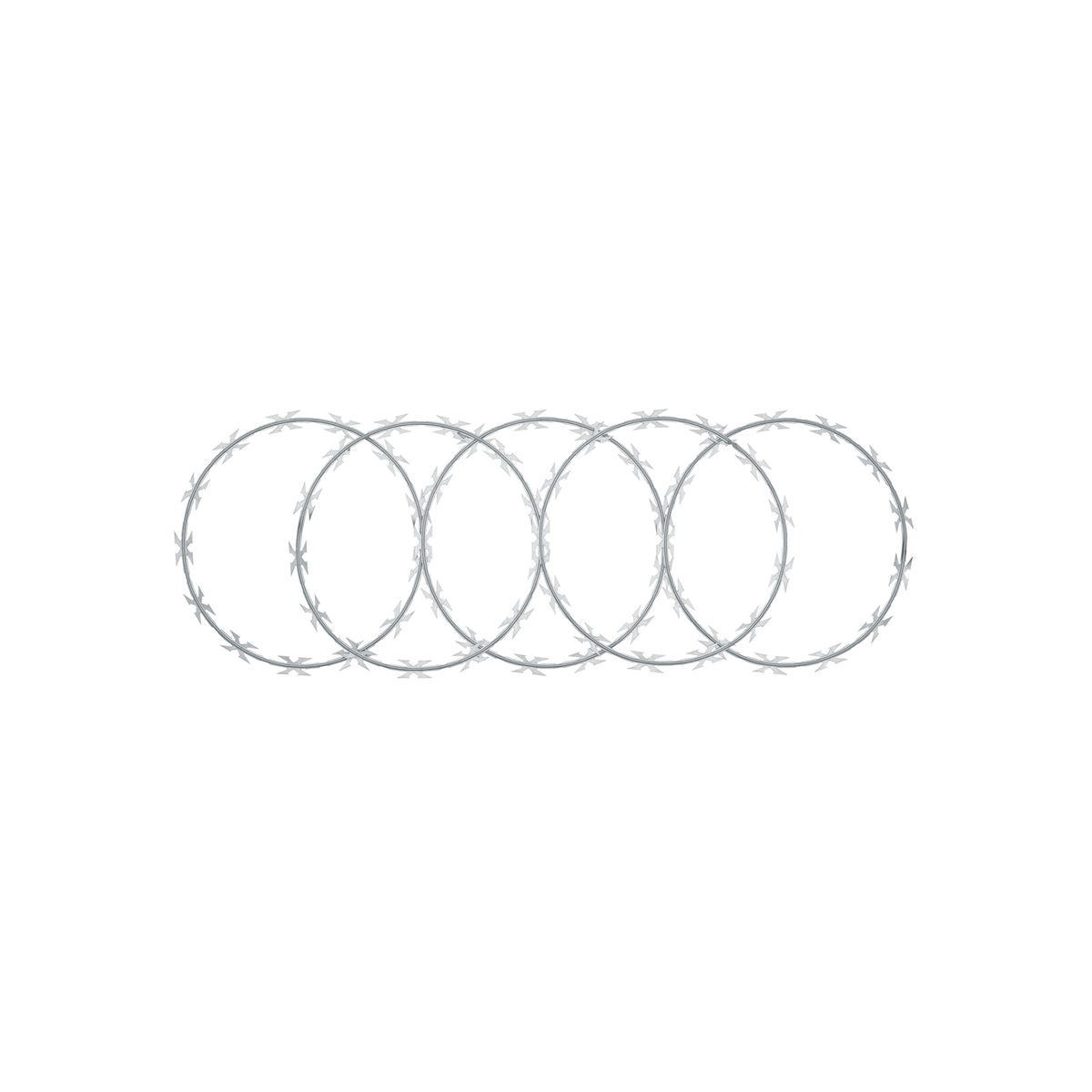 Rollo concertina máxima seguridad, 45cm diámetro x 8m, FIERO