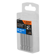 Estuche con 5 puntas de cruz PH0 largo 2', TRUPER EXPERT