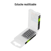 Estuche con 15 puntas de cruz PH1 largo 2', TRUPER EXPERT