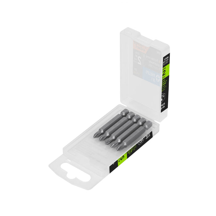 Estuche con 5 puntas de cruz PH1 largo 2', TRUPER EXPERT
