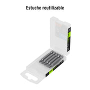 Estuche con 5 puntas de cruz PH1 largo 2', TRUPER EXPERT