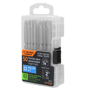 Estuche con 50 puntas de cruz PH2 largo 2', TRUPER EXPERT