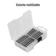 Estuche con 50 puntas de cruz PH2 largo 2', TRUPER EXPERT
