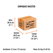 Estuche con 5 puntas de cruz PH2 largo 2', TRUPER EXPERT