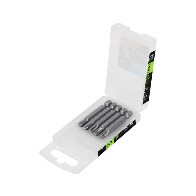Estuche con 5 puntas de cruz PH3 largo 2', TRUPER EXPERT