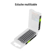 Estuche con 5 puntas de cruz PH1 largo 3', TRUPER EXPERT