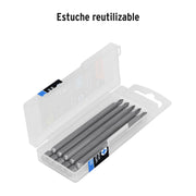 Estuche con 5 puntas de cruz PH0 largo 4', TRUPER EXPERT