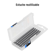 Estuche con 5 puntas de cruz PH1 largo 4', TRUPER EXPERT