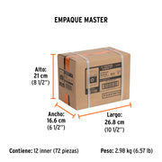 Estuche con 5 puntas pozidriv PZ1 largo 1', TRUPER EXPERT