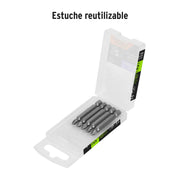 Estuche con 5 puntas pozidriv PZ1 largo 2', TRUPER EXPERT