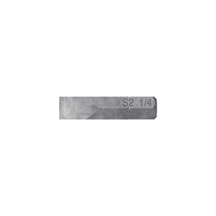 Estuche con 5 puntas planas de 1/4' largo 1', TRUPER EXPERT
