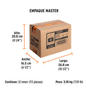 Estuche con 5 puntas planas de 1/4' largo 1', TRUPER EXPERT