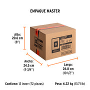 Estuche con 5 puntas planas de 1/4' largo 2', TRUPER EXPERT