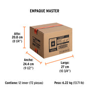 Estuche con 5 puntas planas de 9/32' largo 2', TRUPER EXPERT