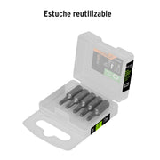 Estuche con 5 puntas torx T15 largo 1', TRUPER EXPERT