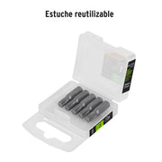 Estuche con 5 puntas torx T30 largo 1', TRUPER EXPERT