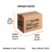 Estuche con 5 puntas torx T40 largo 1', TRUPER EXPERT