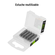 Estuche con 5 puntas torx T40 largo 1', TRUPER EXPERT