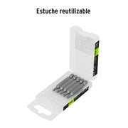 Estuche con 5 puntas torx T20 largo 2', TRUPER EXPERT