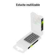 Estuche con 5 puntas torx T27 largo 2', TRUPER EXPERT