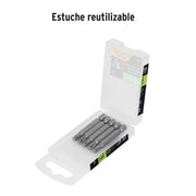 Estuche con 5 puntas torx T30 largo 2', TRUPER EXPERT