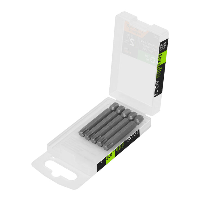 Estuche con 5 puntas torx T40 largo 2', TRUPER EXPERT