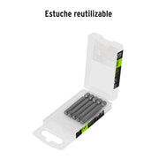 Estuche con 5 puntas torx T40 largo 2', TRUPER EXPERT
