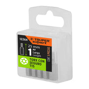 Estuche con 5 puntas torx T15 con seguro largo 1', EXPERT
