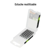 Estuche con 5 puntas torx T15 con seguro largo 2', EXPERT