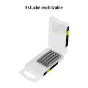 Estuche con 5 puntas torx T30 con seguro largo 2', EXPERT