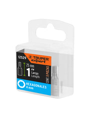 Estuche con 5 puntas hexagonales de 4 mm largo 1', EXPERT
