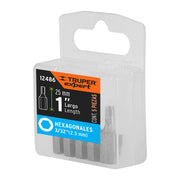 Estuche con 5 puntas hexagonales de 3/32mm largo 1', EXPERT