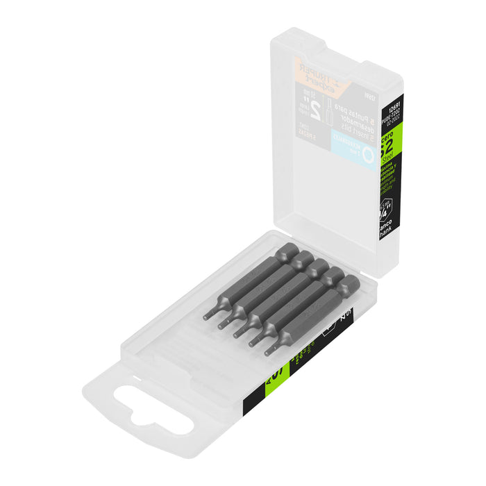 Estuche con 5 puntas hexagonales de 2 mm largo 2', EXPERT