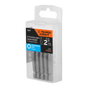 Estuche con 5 puntas hexagonales de 3/16mm largo 2', EXPERT