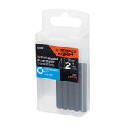 Estuche con 5 puntas hexagonales de 1/4mm largo 2', EXPERT