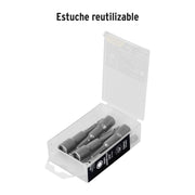 Estuche con 5 dados magnéticos de 6 mm largo 2-1/2', EXPERT