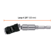 Extensión magnética articulada 4 3/4', para puntas, EXPERT