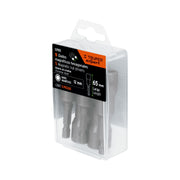 Estuche con 5 dados magnéticos de 12 mm largo 2-1/2', EXPERT