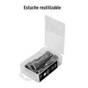 Estuche con 5 dados magnéticos de 12 mm largo 2-1/2', EXPERT
