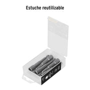Estuche con 5 dados magnéticos de 1/4' largo 2-1/2', EXPERT
