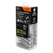 Estuche con 50 dados magnéticos de 3/8' largo 2-1/2', EXPERT