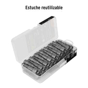 Estuche con 50 dados magnéticos de 3/8' largo 2-1/2', EXPERT