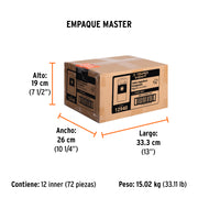 Estuche con 5 dados magnéticos de 3/8' largo 2-1/2', EXPERT