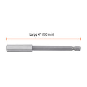 Estuche con 5 extensiones de 100 mm, magnéticas, EXPERT
